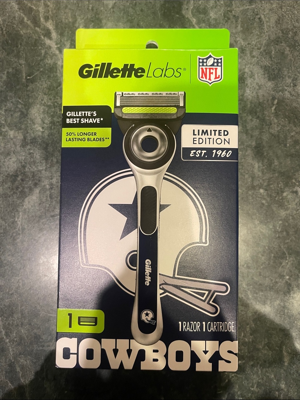 Labs Limited Edition Cowboys Razor - Navy and Silver